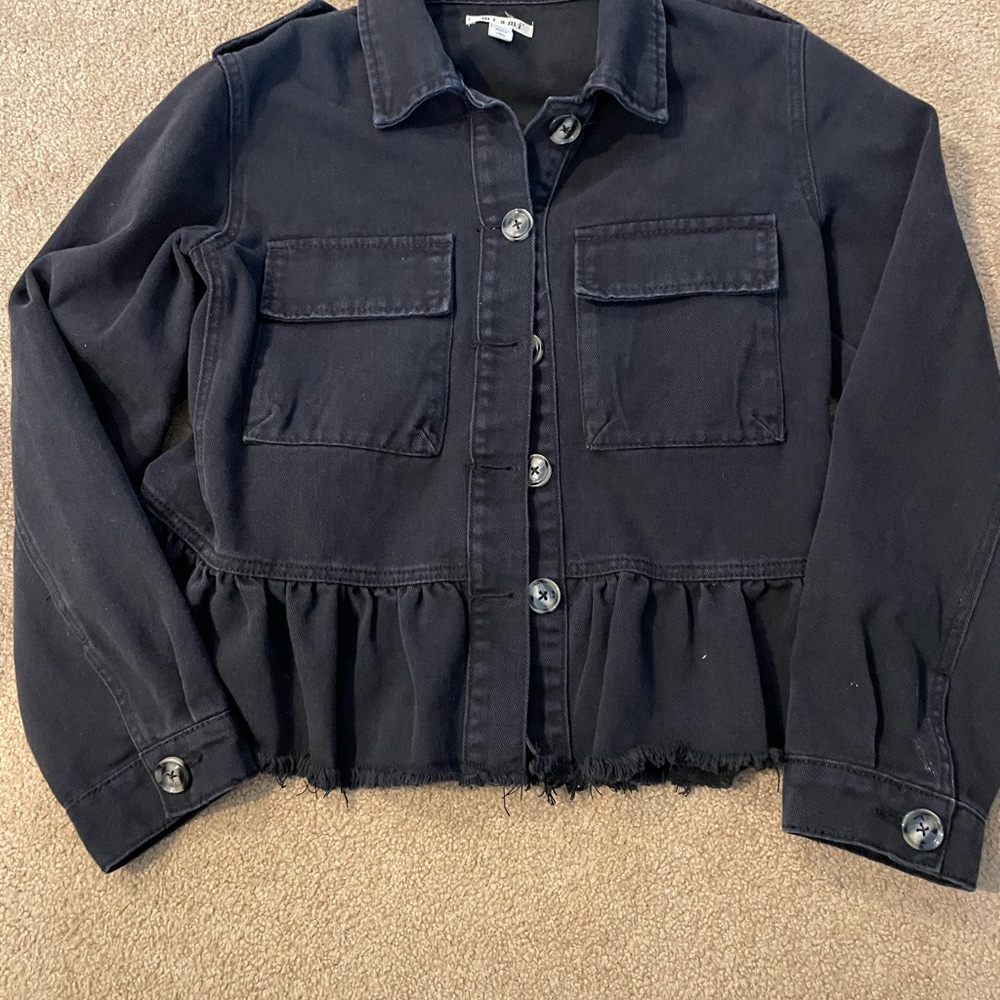 Black jean jacket